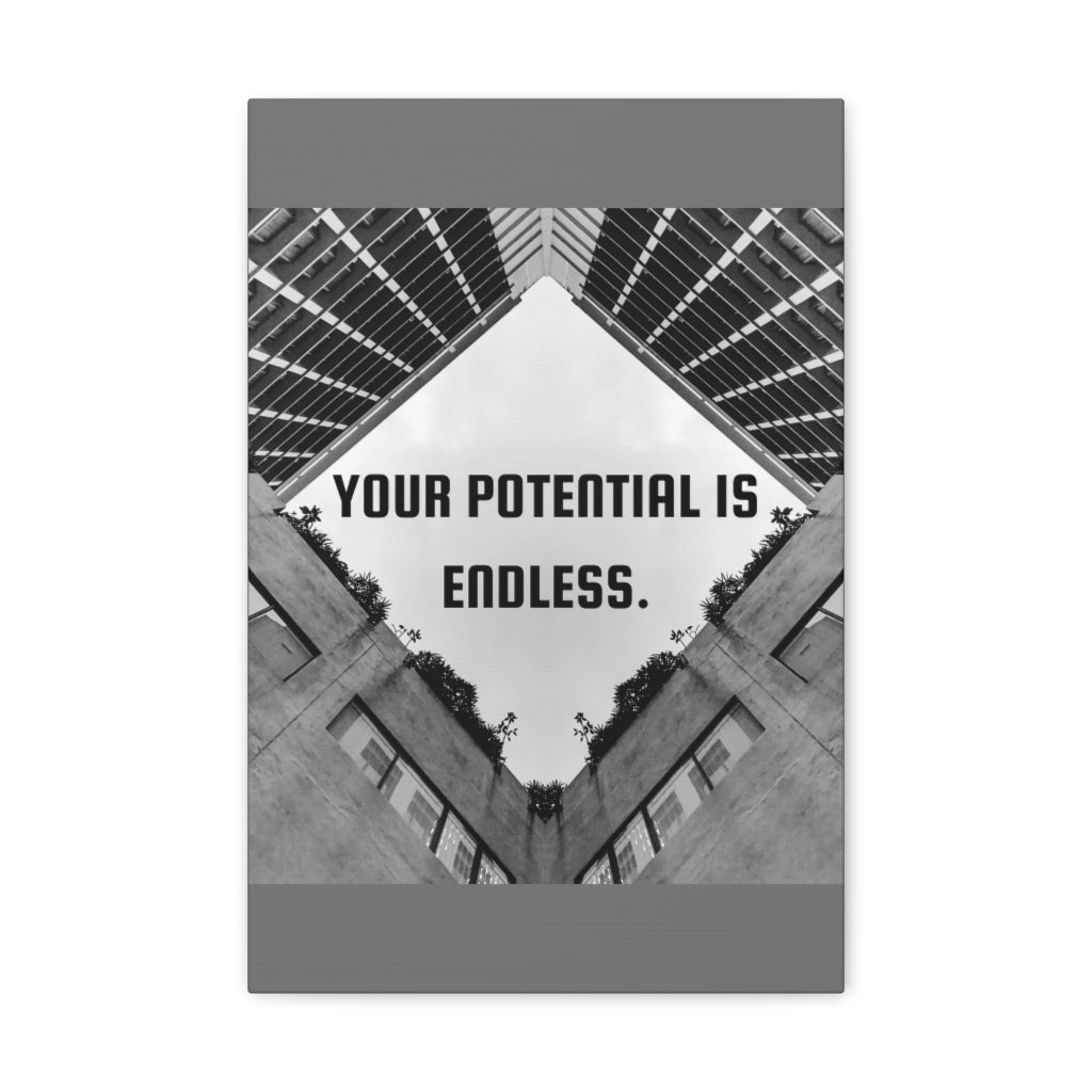 Scripture Walls Inspirational Wall Art Your Potential Is Endless Motivation Wall Decor for Home Office Gym Inspiring Success Quote Print Ready to Hang Unframed-Express Your Love Gifts