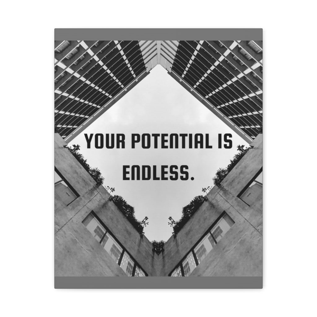 Scripture Walls Inspirational Wall Art Your Potential Is Endless Motivation Wall Decor for Home Office Gym Inspiring Success Quote Print Ready to Hang Unframed-Express Your Love Gifts