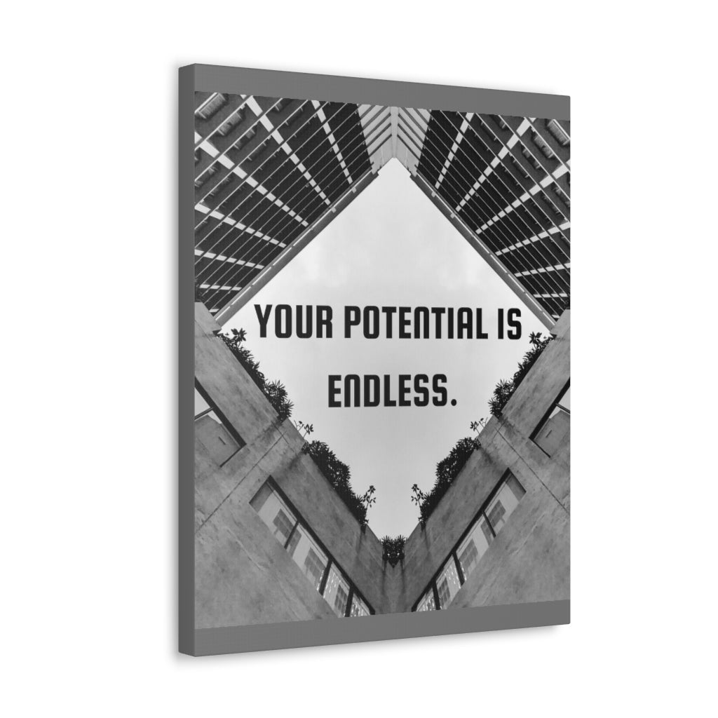 Scripture Walls Inspirational Wall Art Your Potential Is Endless Motivation Wall Decor for Home Office Gym Inspiring Success Quote Print Ready to Hang Unframed-Express Your Love Gifts