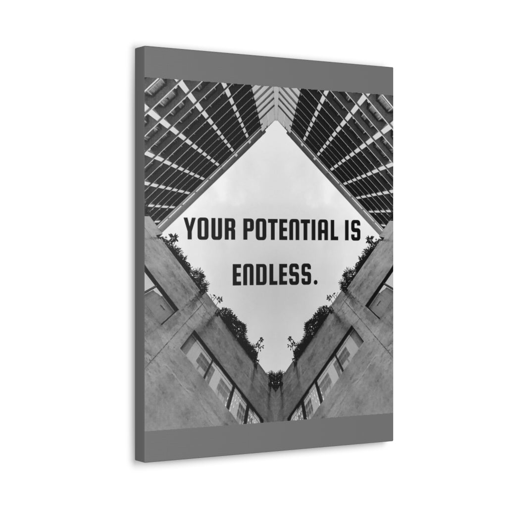 Scripture Walls Inspirational Wall Art Your Potential Is Endless Motivation Wall Decor for Home Office Gym Inspiring Success Quote Print Ready to Hang Unframed-Express Your Love Gifts