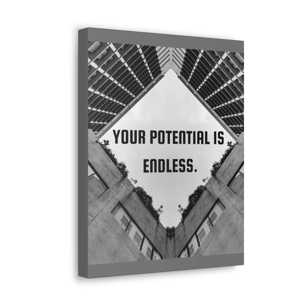 Scripture Walls Inspirational Wall Art Your Potential Is Endless Motivation Wall Decor for Home Office Gym Inspiring Success Quote Print Ready to Hang Unframed-Express Your Love Gifts