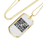 Integrity Christian Necklace Stainless Steel or 18k Gold Dog Tag 24" Chain-Express Your Love Gifts