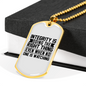 Integrity Christian Necklace Stainless Steel or 18k Gold Dog Tag 24" Chain-Express Your Love Gifts