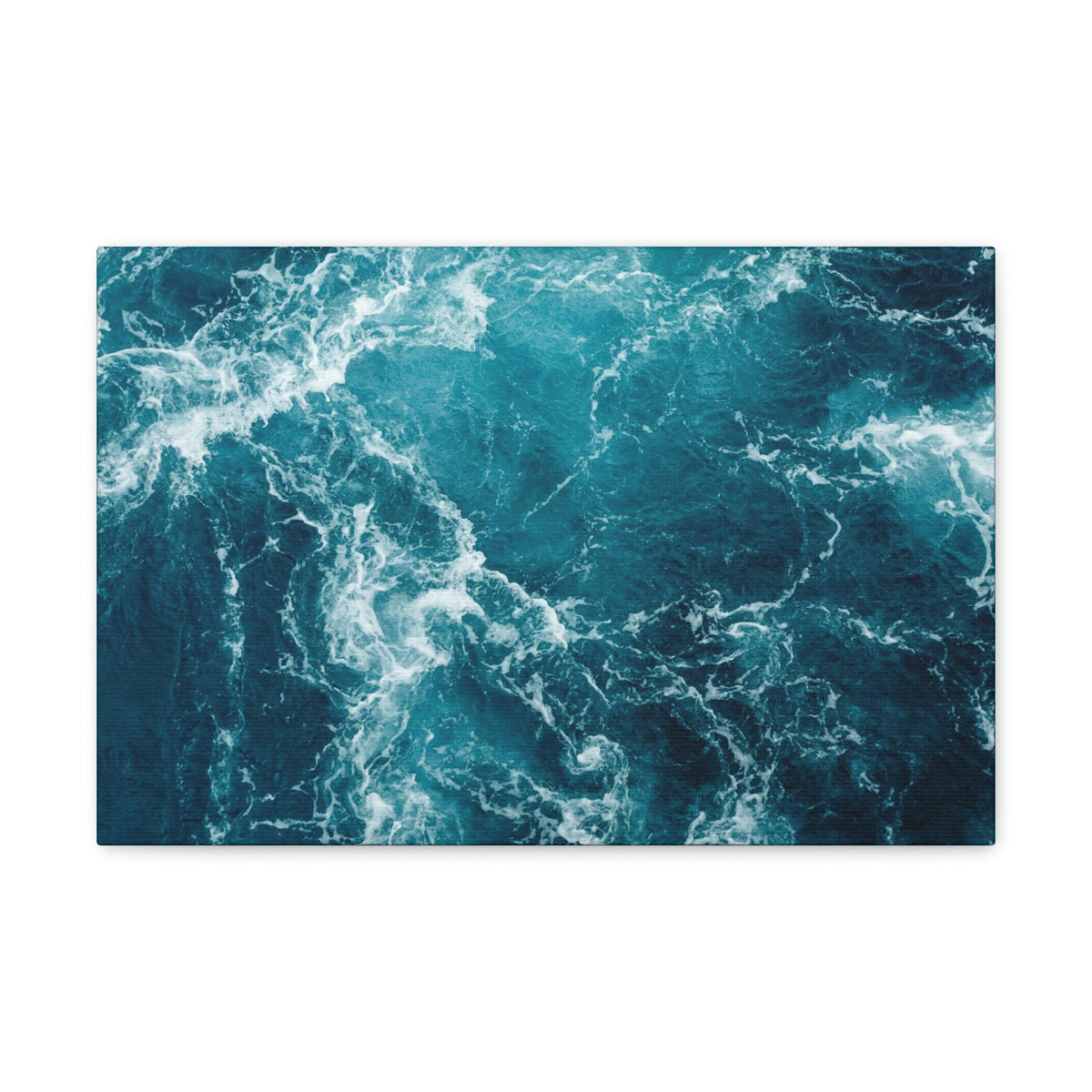 Interesting Atlantic Ocean Scene Beautiful Impressive and Remarkable Beauty Nature Scene Small Ocean Waves Wall Art Ready to Hang Unframed-Express Your Love Gifts