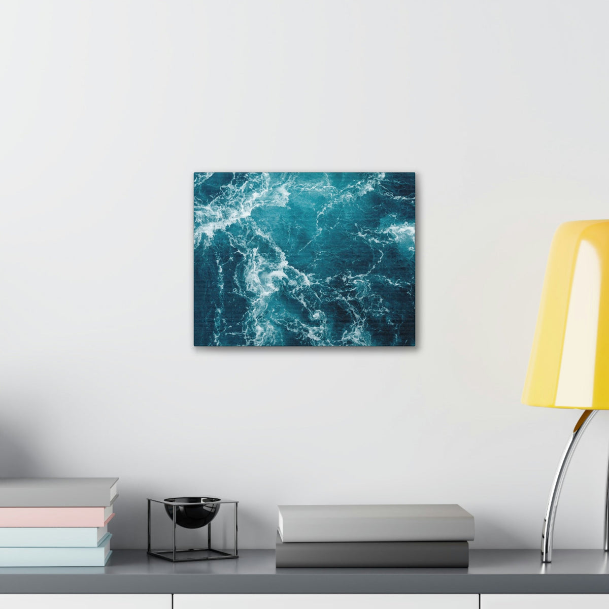 Interesting Atlantic Ocean Scene Beautiful Impressive and Remarkable Beauty Nature Scene Small Ocean Waves Wall Art Ready to Hang Unframed-Express Your Love Gifts