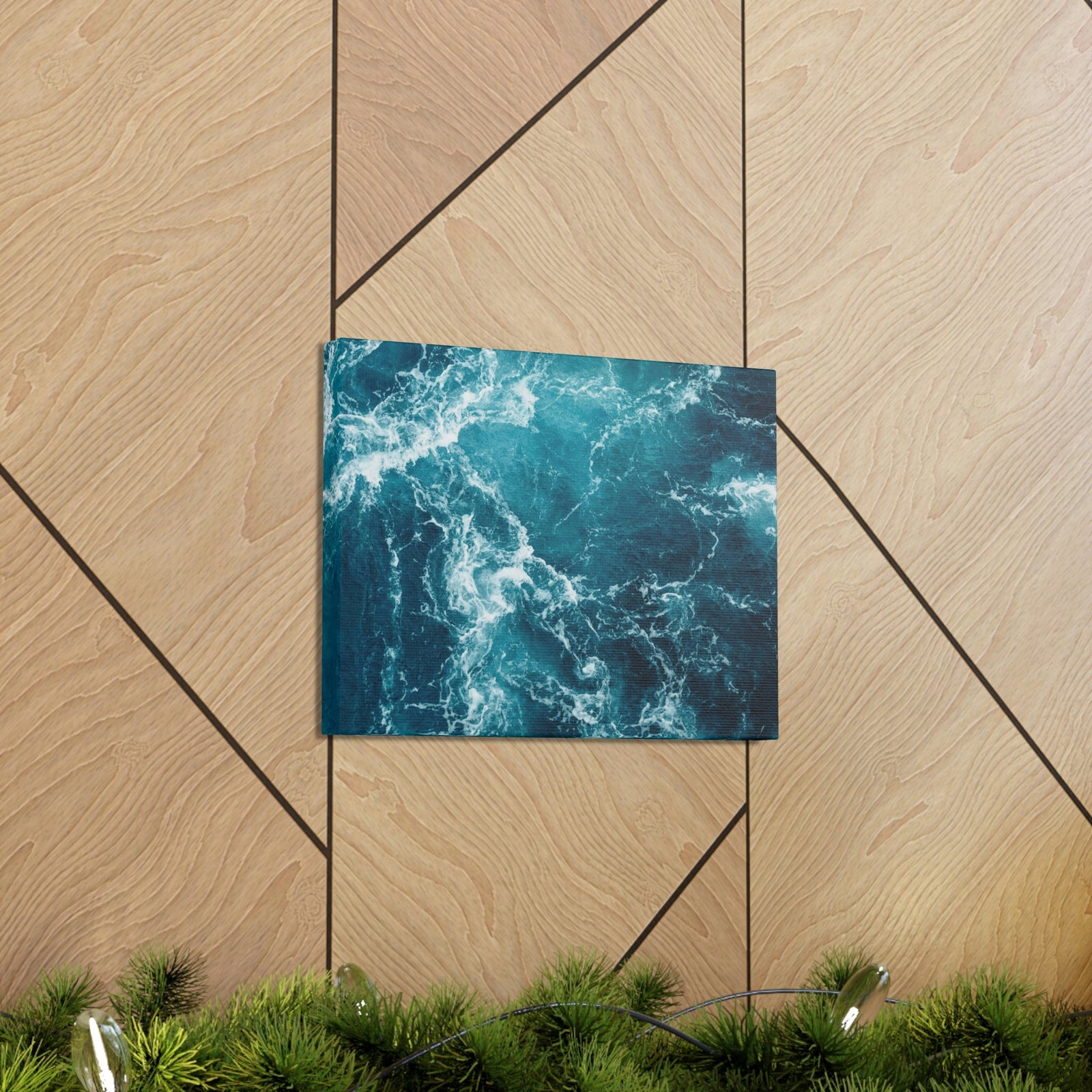 Interesting Atlantic Ocean Scene Beautiful Impressive and Remarkable Beauty Nature Scene Small Ocean Waves Wall Art Ready to Hang Unframed-Express Your Love Gifts