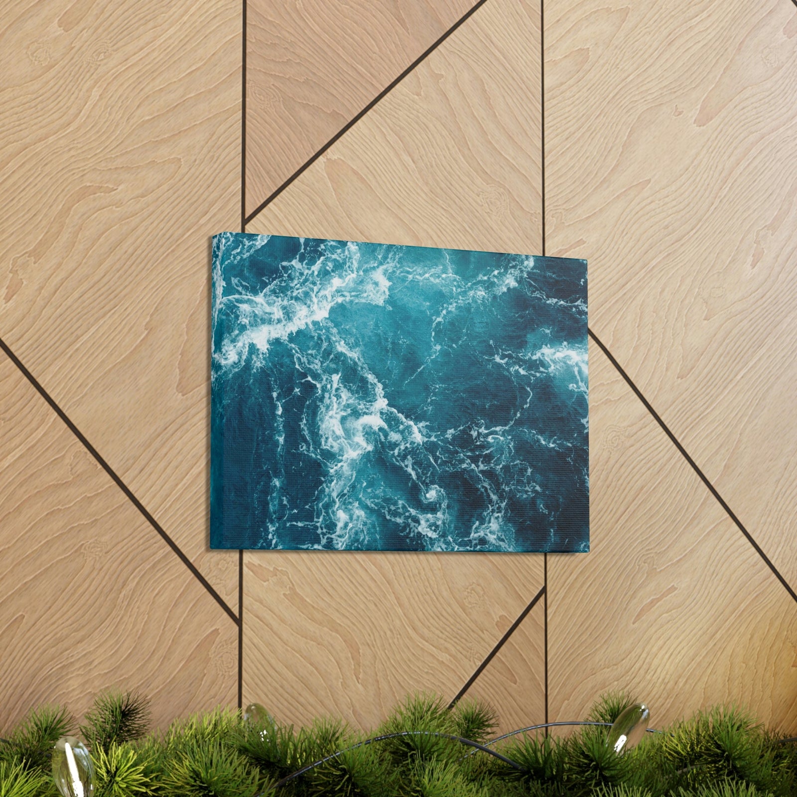 Interesting Atlantic Ocean Scene Beautiful Impressive and Remarkable Beauty Nature Scene Small Ocean Waves Wall Art Ready to Hang Unframed-Express Your Love Gifts