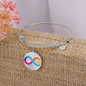 Internet Computer (ICP) Bracelet Stainless Steel or 18k Gold Circle Bangle-Express Your Love Gifts