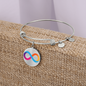Internet Computer (ICP) Bracelet Stainless Steel or 18k Gold Circle Bangle-Express Your Love Gifts