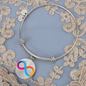 Internet Computer (ICP) Bracelet Stainless Steel or 18k Gold Circle Bangle-Express Your Love Gifts