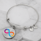 Internet Computer (ICP) Bracelet Stainless Steel or 18k Gold Circle Bangle-Express Your Love Gifts