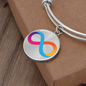 Internet Computer (ICP) Bracelet Stainless Steel or 18k Gold Circle Bangle-Express Your Love Gifts