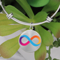Internet Computer (ICP) Bracelet Stainless Steel or 18k Gold Circle Bangle-Express Your Love Gifts