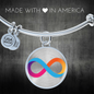 Internet Computer (ICP) Bracelet Stainless Steel or 18k Gold Circle Bangle-Express Your Love Gifts