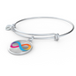 Internet Computer (ICP) Bracelet Stainless Steel or 18k Gold Circle Bangle-Express Your Love Gifts