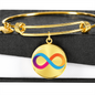 Internet Computer (ICP) Bracelet Stainless Steel or 18k Gold Circle Bangle-Express Your Love Gifts