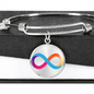 Internet Computer (ICP) Bracelet Stainless Steel or 18k Gold Circle Bangle-Express Your Love Gifts