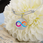 Internet Computer (ICP) Bracelet Stainless Steel or 18k Gold Circle Bangle-Express Your Love Gifts