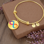 Internet Computer (ICP) Bracelet Stainless Steel or 18k Gold Circle Bangle-Express Your Love Gifts