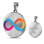 Internet Computer (ICP) Circle Necklace Stainless Steel or 18k Gold 18-22"-Express Your Love Gifts