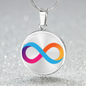 Internet Computer (ICP) Circle Necklace Stainless Steel or 18k Gold 18-22"-Express Your Love Gifts