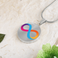 Internet Computer (ICP) Circle Necklace Stainless Steel or 18k Gold 18-22"-Express Your Love Gifts
