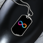 Internet Computer (ICP) Crypto Necklace Stainless Steel or 18k Gold Dog Tag 24" Chain-Express Your Love Gifts