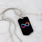 Internet Computer (ICP) Crypto Necklace Stainless Steel or 18k Gold Dog Tag 24" Chain-Express Your Love Gifts