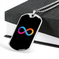 Internet Computer (ICP) Crypto Necklace Stainless Steel or 18k Gold Dog Tag 24" Chain-Express Your Love Gifts