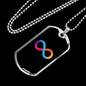 Internet Computer (ICP) Crypto Necklace Stainless Steel or 18k Gold Dog Tag 24" Chain-Express Your Love Gifts