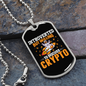 Introverted Crypto Crypto Necklace Stainless Steel or 18k Gold Dog Tag 24" Chain-Express Your Love Gifts