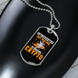 Introverted Crypto Crypto Necklace Stainless Steel or 18k Gold Dog Tag 24" Chain-Express Your Love Gifts