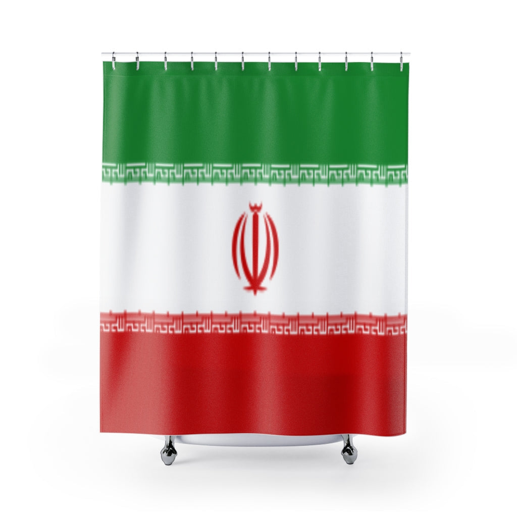 Iran Flag Stylish Design 71" x 74" Elegant Waterproof Shower Curtain for a Spa-like Bathroom Paradise Exceptional Craftsmanship-Express Your Love Gifts