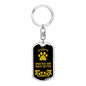Irish Red And White Setter Keychain Stainless Steel or 18k Gold-Express Your Love Gifts