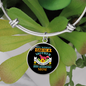 Irish Wolfhound Mom Bracelet Stainless Steel or 18k Gold Circle Bangle-Express Your Love Gifts