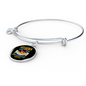 Irish Wolfhound Mom Bracelet Stainless Steel or 18k Gold Circle Bangle-Express Your Love Gifts
