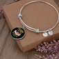 Irish Wolfhound Mom Bracelet Stainless Steel or 18k Gold Circle Bangle-Express Your Love Gifts