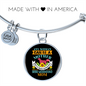 Irish Wolfhound Mom Bracelet Stainless Steel or 18k Gold Circle Bangle-Express Your Love Gifts