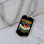 Irish Wolfhound Mom Necklace Stainless Steel or 18k Gold Dog Tag 24" Chain-Express Your Love Gifts