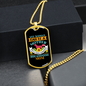 Irish Wolfhound Mom Necklace Stainless Steel or 18k Gold Dog Tag 24" Chain-Express Your Love Gifts