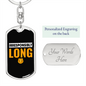 Irresponsibly Wrong Crypto Keychain Stainless Steel or 18k Gold Dog Tag Keyring-Express Your Love Gifts