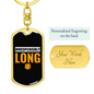 Irresponsibly Wrong Crypto Keychain Stainless Steel or 18k Gold Dog Tag Keyring-Express Your Love Gifts