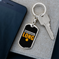 Irresponsibly Wrong Crypto Keychain Stainless Steel or 18k Gold Dog Tag Keyring-Express Your Love Gifts