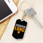 Irresponsibly Wrong Crypto Keychain Stainless Steel or 18k Gold Dog Tag Keyring-Express Your Love Gifts