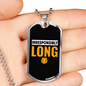 Irresponsibly Wrong Crypto Necklace Stainless Steel or 18k Gold Dog Tag 24" Chain-Express Your Love Gifts