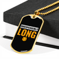 Irresponsibly Wrong Crypto Necklace Stainless Steel or 18k Gold Dog Tag 24" Chain-Express Your Love Gifts