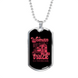 Is A Trucker Babe Dog Tag Stainless Steel or 18k Gold 24" Chain-Express Your Love Gifts