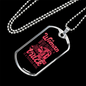 Is A Trucker Babe Dog Tag Stainless Steel or 18k Gold 24" Chain-Express Your Love Gifts