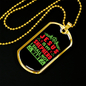 Is My Shepherd Christian Necklace Stainless Steel or 18k Gold Dog Tag 24" Chain-Express Your Love Gifts
