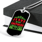 Is My Shepherd Christian Necklace Stainless Steel or 18k Gold Dog Tag 24" Chain-Express Your Love Gifts